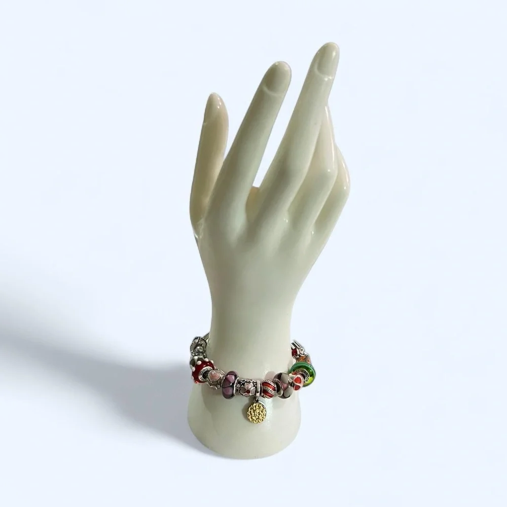 Pandora Silver and Murano glass Purple charm - Picture 7 of 7